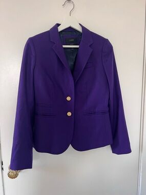 Wool J. Crew Schoolboy Purple Blazer